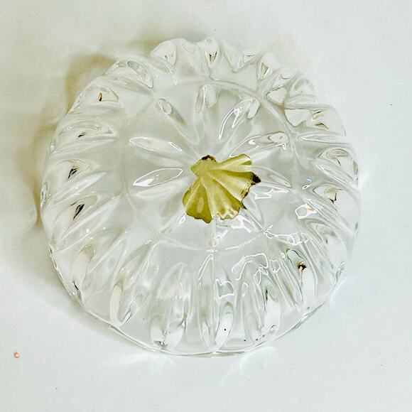Vintage Zajecar Lead Crystal Candy Dish Trinket Dish Made in Yugoslavia 1970s - Picture 5 of 8